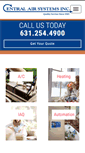 Mobile Screenshot of centralairsystems.net